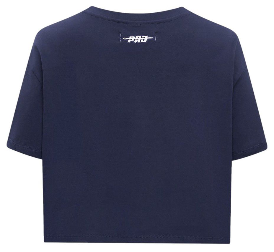 Pro Standard Women's New York Yankees Navy Cropped Hoodie product image