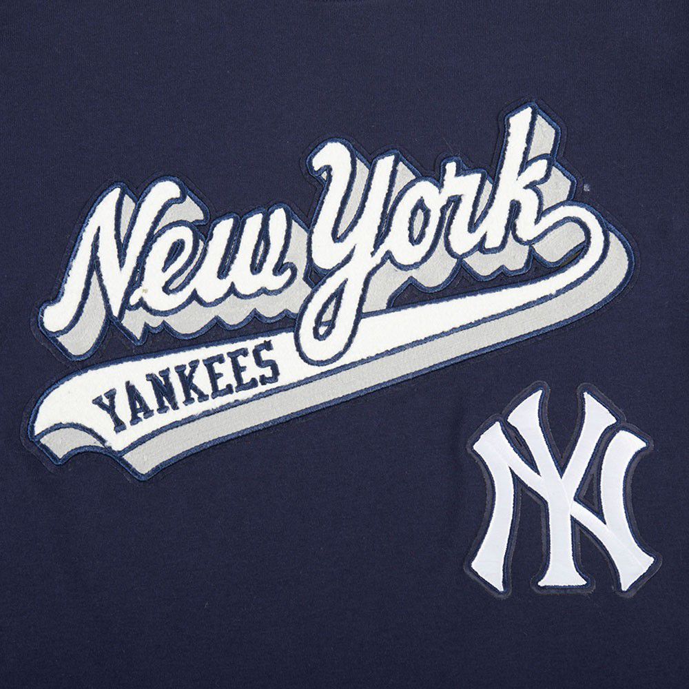 Pro Standard Youth New York Yankees Midnight Navy Script Tail T-Shirt product image
