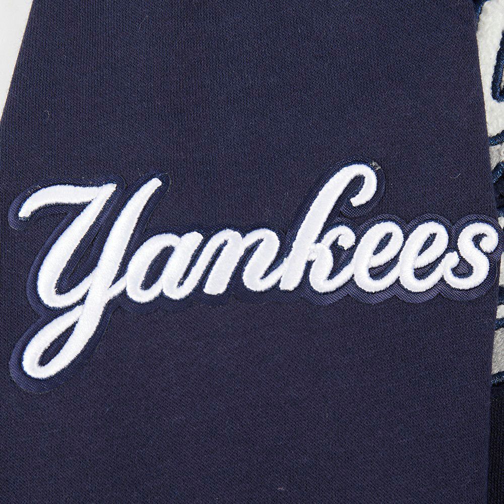 Pro Standard Youth New York Yankees Midnight Navy Script Tail Ribbed Fleece Hoodie product image