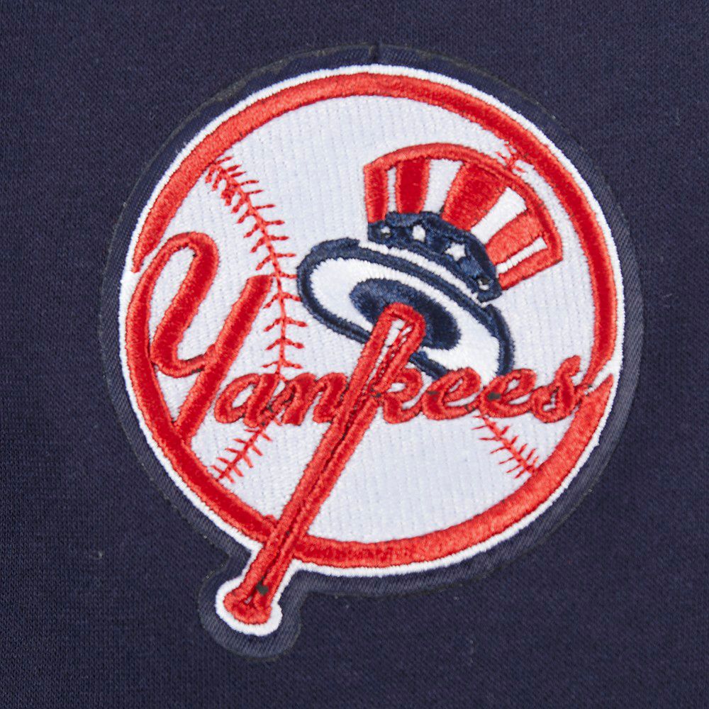 Pro Standard Youth New York Yankees Midnight Navy Script Tail Ribbed Fleece Hoodie product image