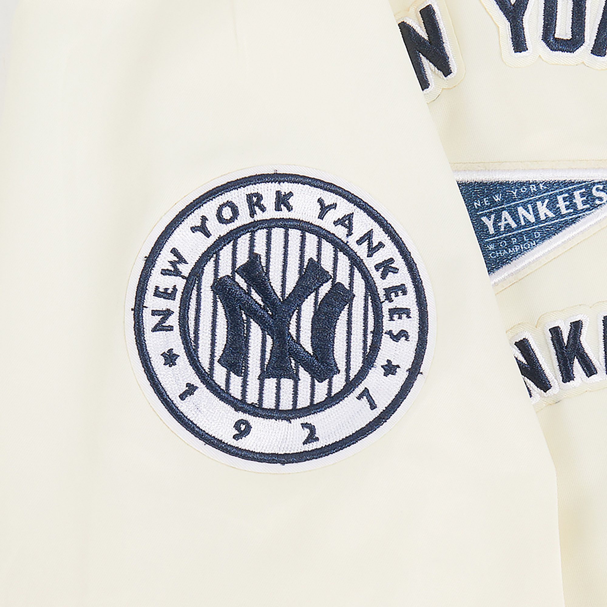 Pro Standard Youth New York Yankees Cream Classic Satin Jacket product image
