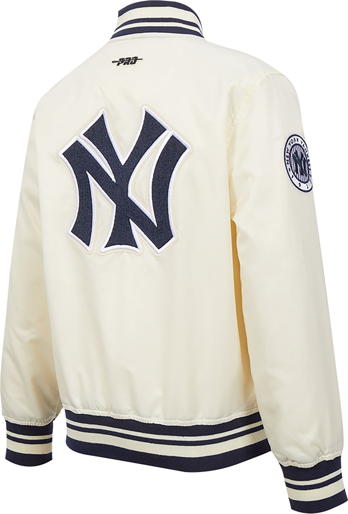 Pro Standard Youth New York Yankees Cream Classic Satin Jacket product image