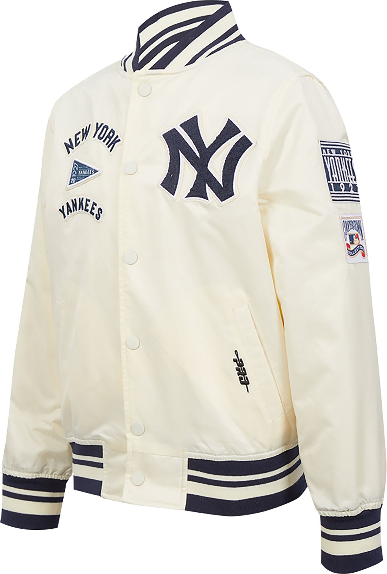 Pro Standard Youth New York Yankees Cream Classic Satin Jacket product image