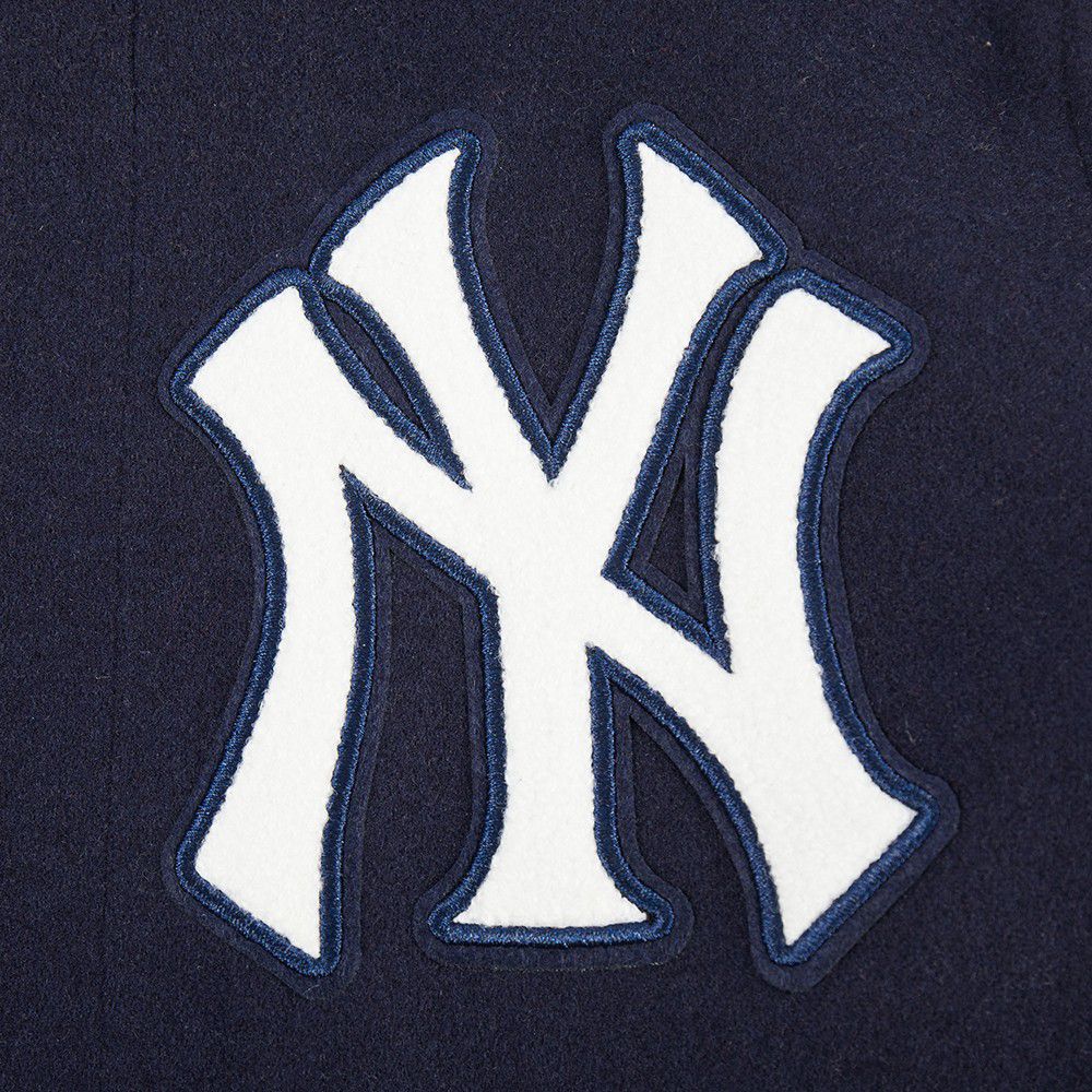 Pro Standard Youth New York Yankees Midnight Navy Script Tail Varsity Jacket product image