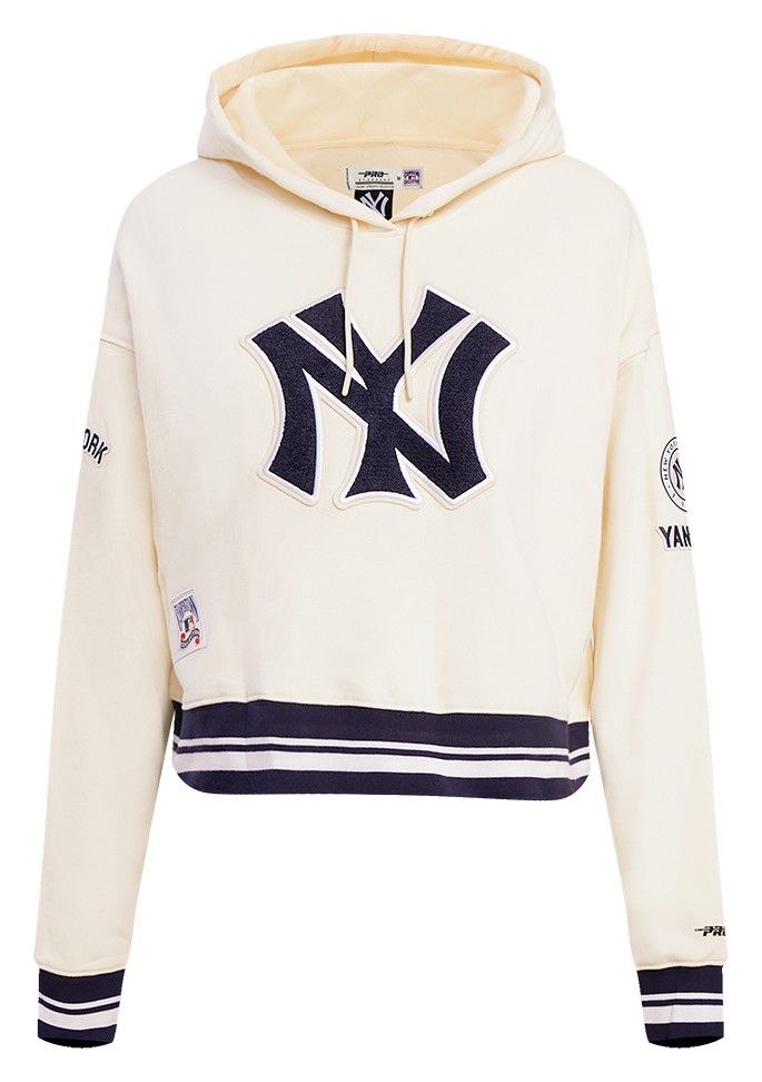 Pro Standard Women's New York Yankees Retro Cropped Fleece Hoodie product image