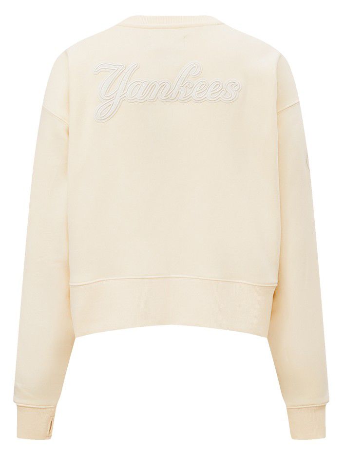 Pro Standard Women's New York Yankees Cream Classic Crewneck Sweatshirt product image