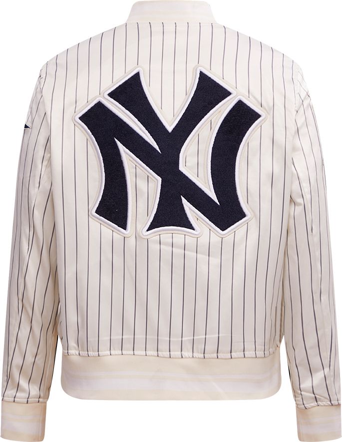 Pro Standard Women's New York Yankees Cream Satin Jacket product image
