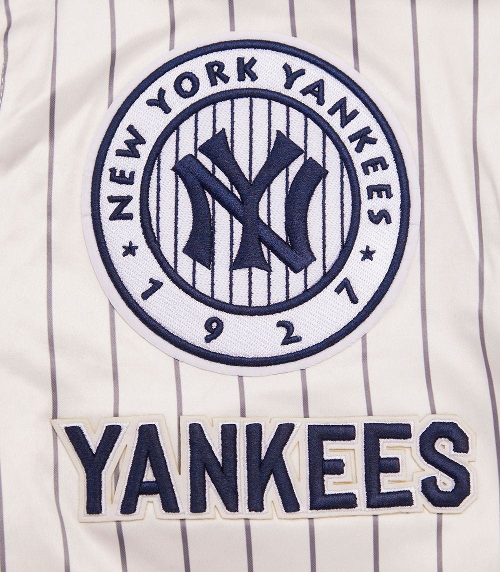 Pro Standard Women's New York Yankees Cream Satin Jacket product image
