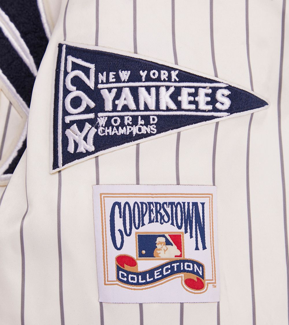 Pro Standard Women's New York Yankees Cream Satin Jacket product image