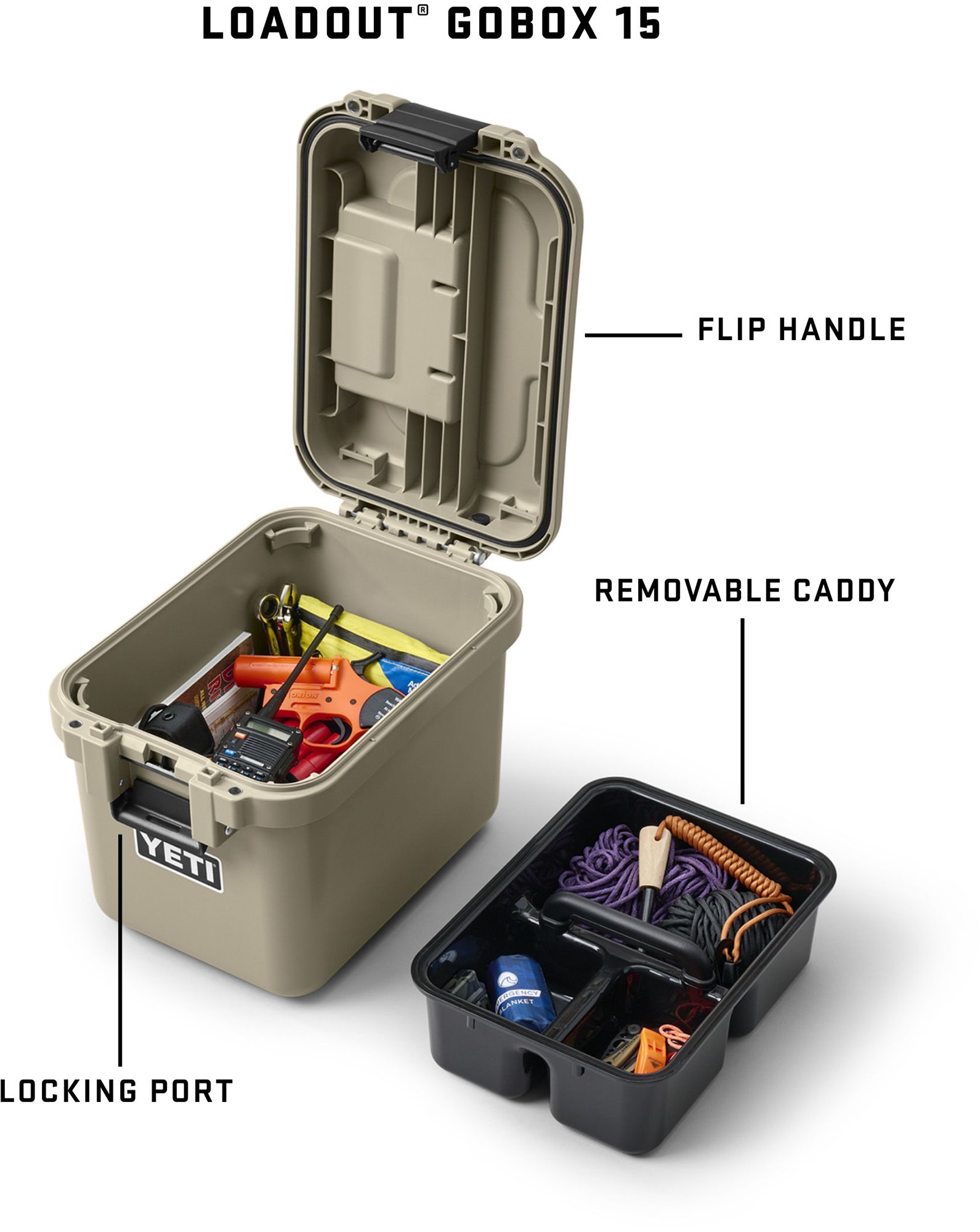 YETI LoadOut GoBox 15 Gear Case product image