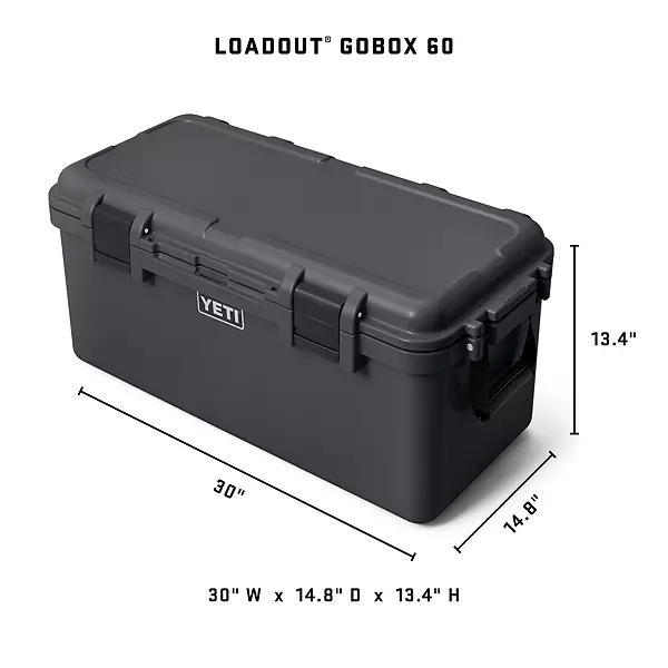 Yeti LoadOut GoBox 60 Gear Case - Fishing Gear
