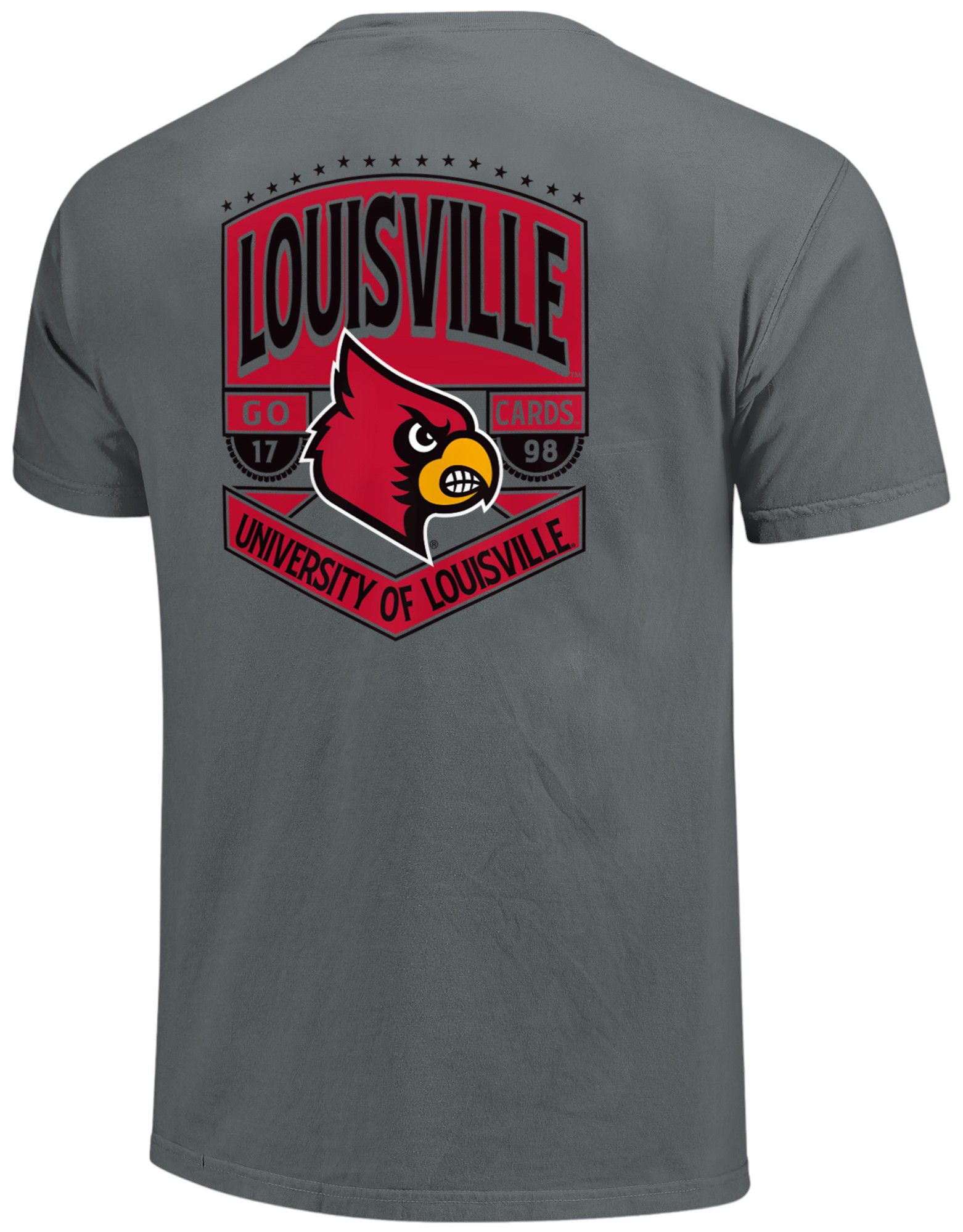 Image One Men's Louisville Cardinals Granite Mascot T-Shirt product image