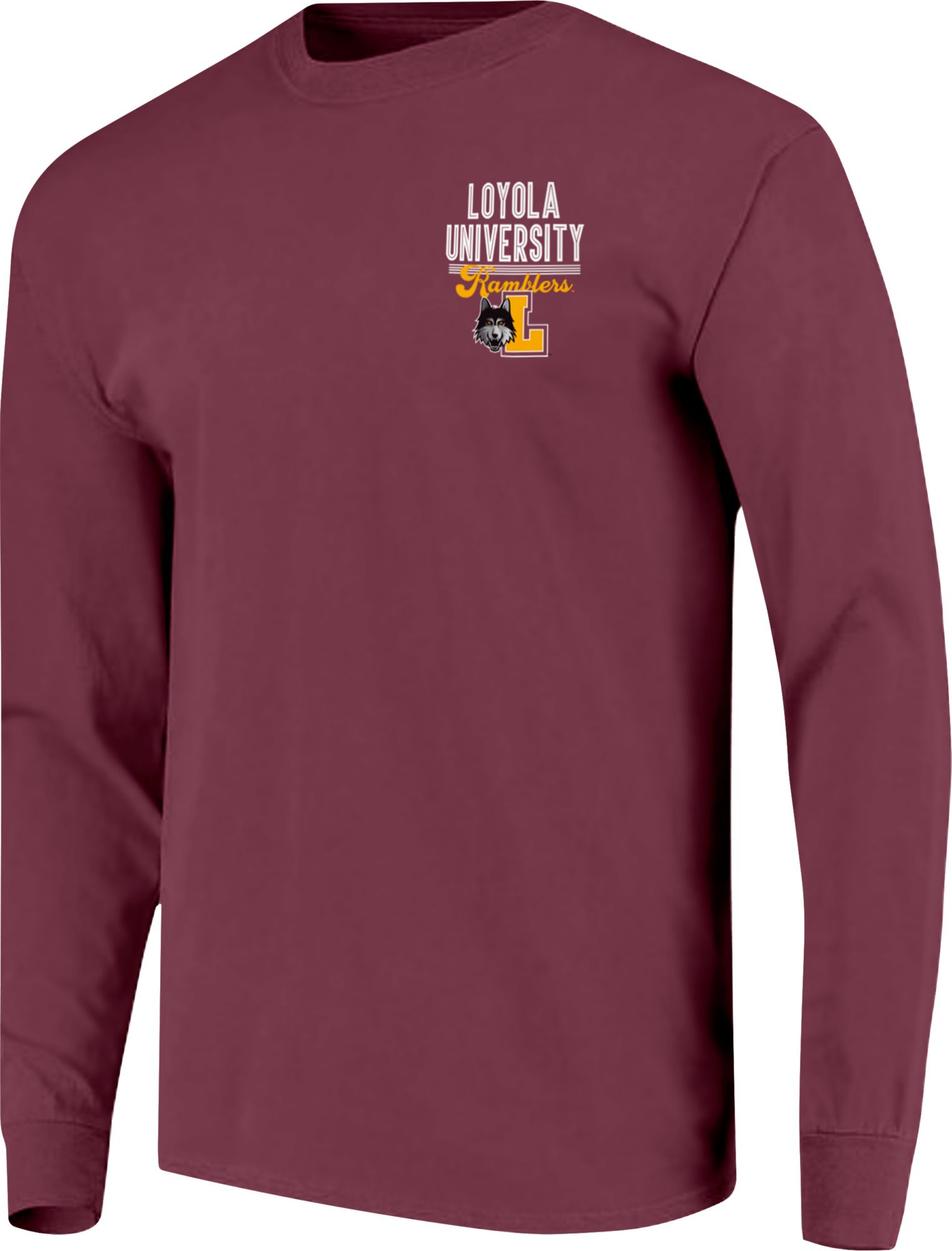 Image One Men's Loyola Chicago Ramblers Maroon Basketball Long Sleeve T-Shirt product image