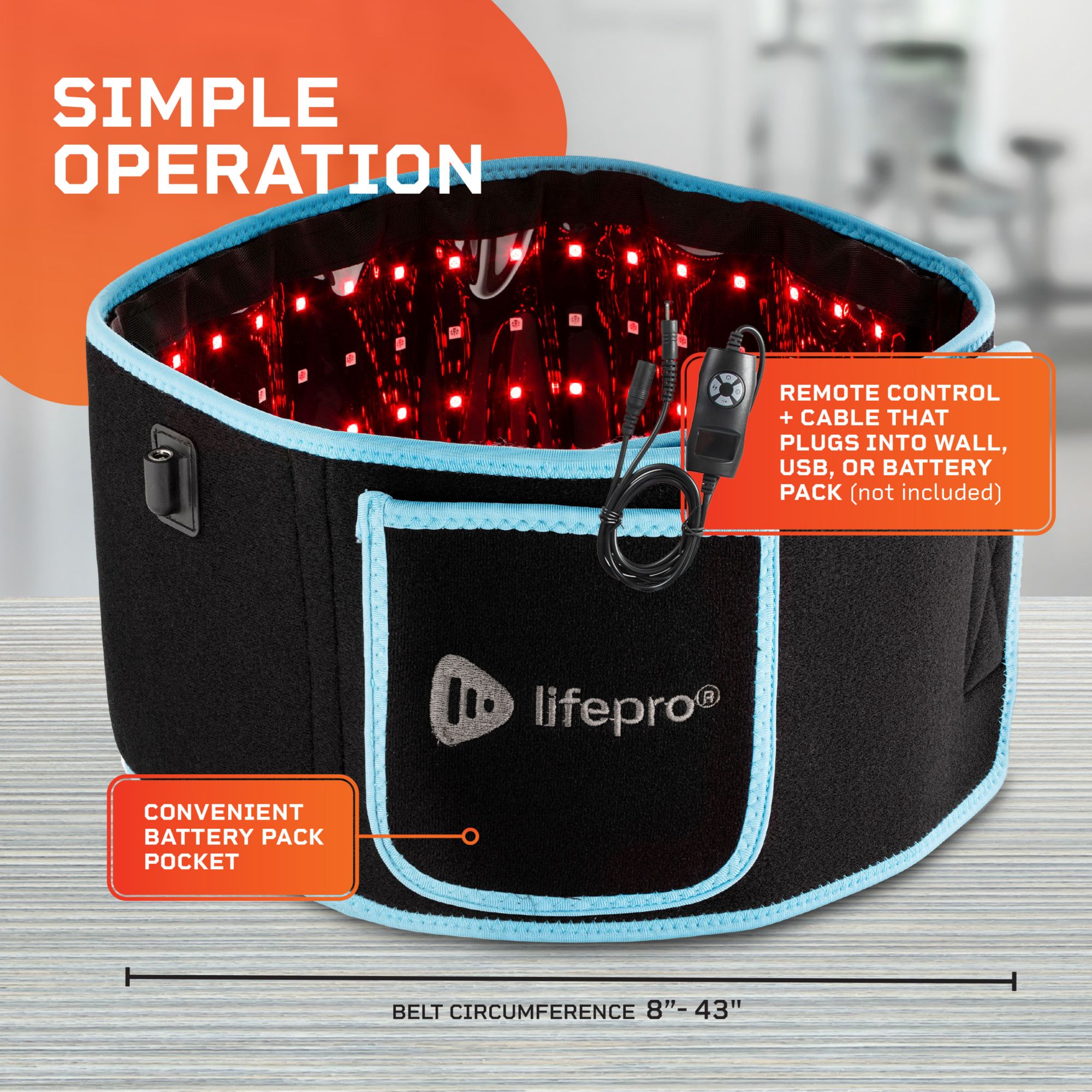 Lifepro AllevaRed Light Therapy Belt product image