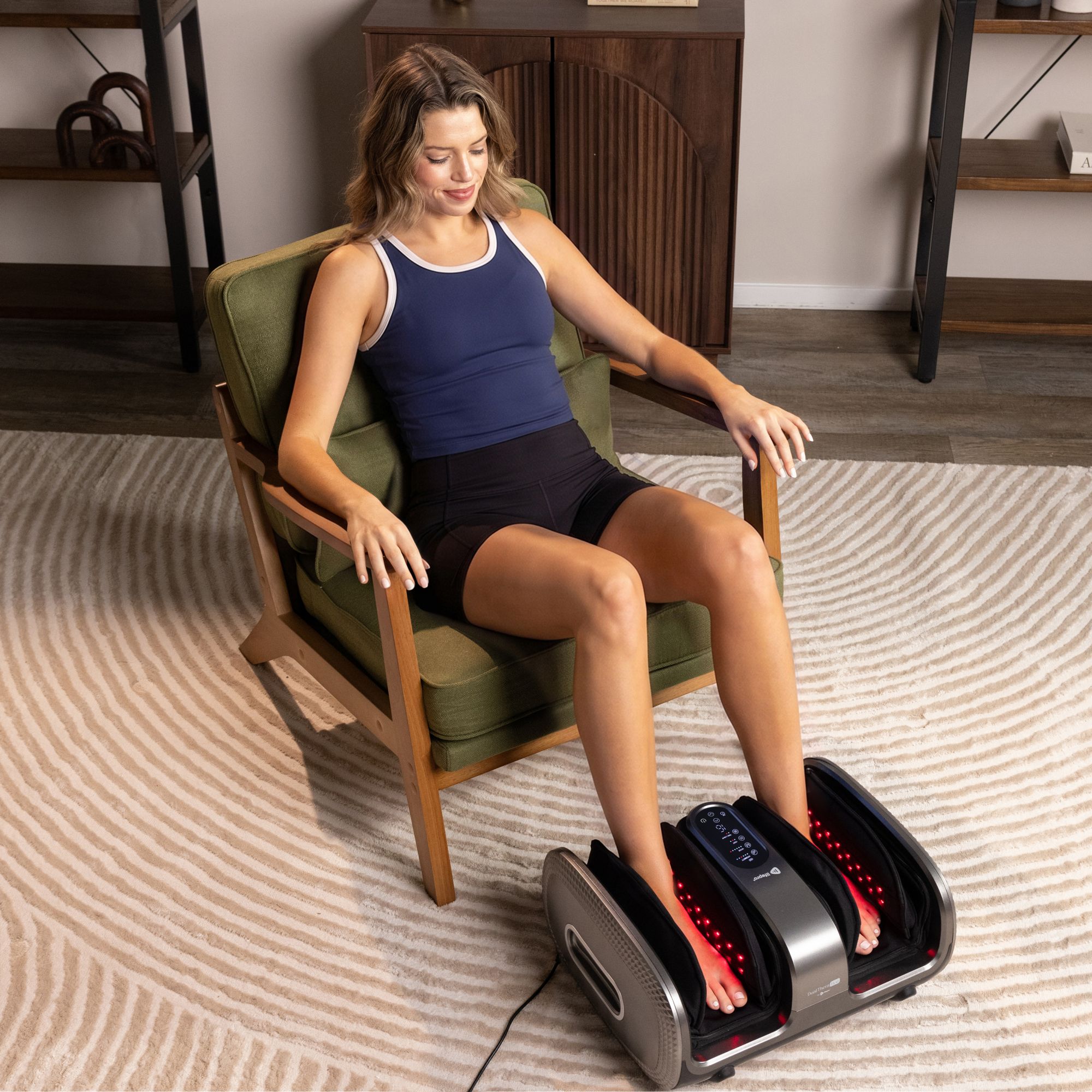 Lifepro DualThera Red Foot & Calf Massager with Red Light product image