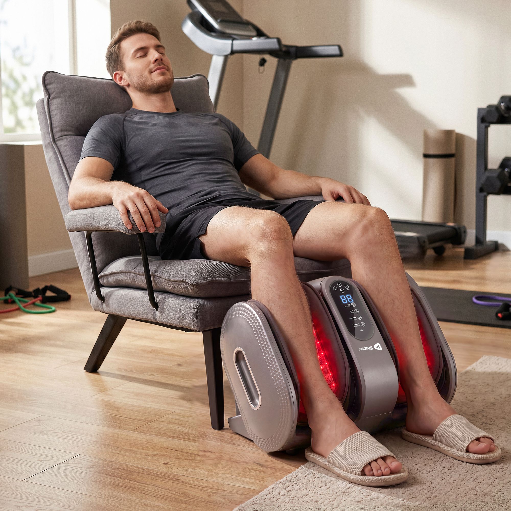 Lifepro DualThera Red Foot & Calf Massager with Red Light product image