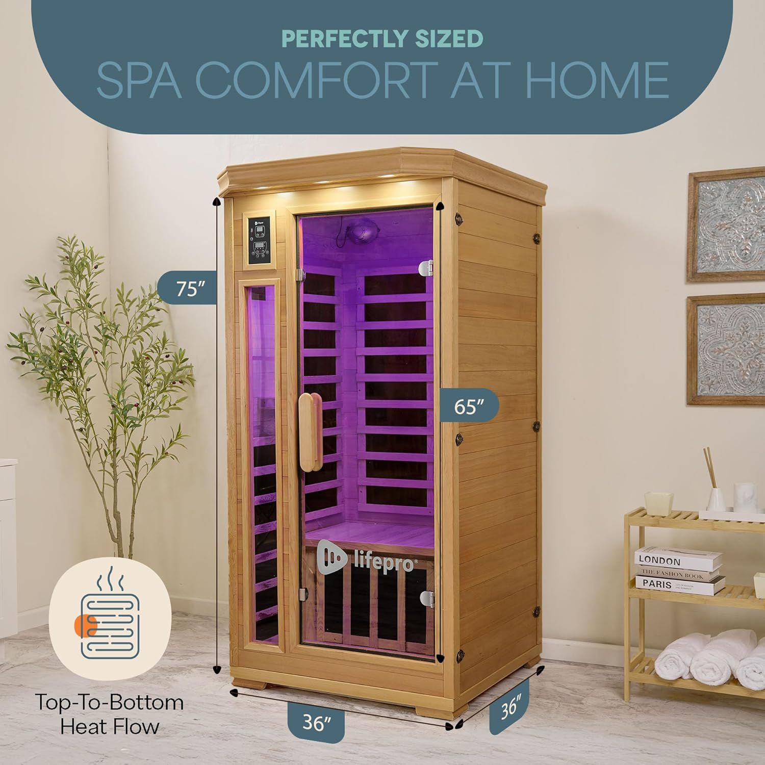 LifePro Far Infrared 1-Person Sauna product image