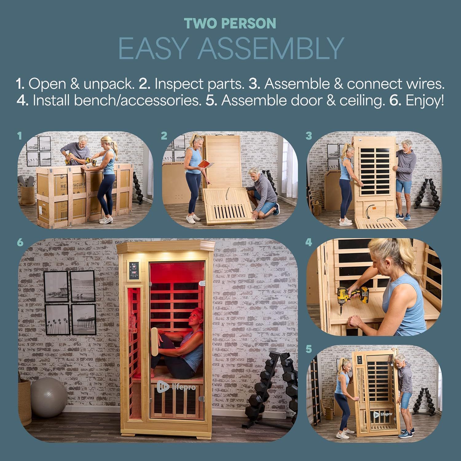 LifePro Far Infrared 1-Person Sauna product image