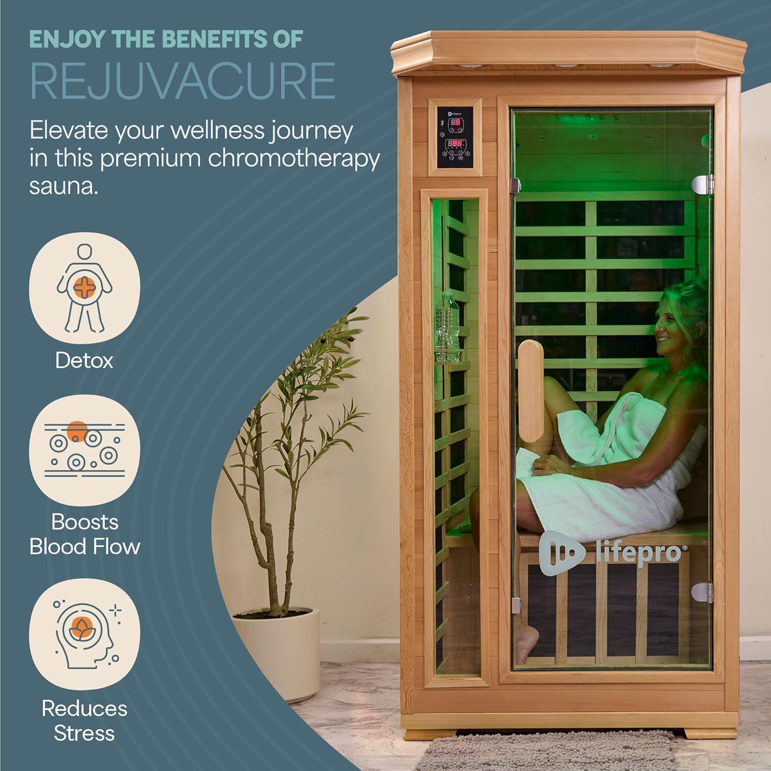 LifePro Far Infrared 1-Person Sauna product image