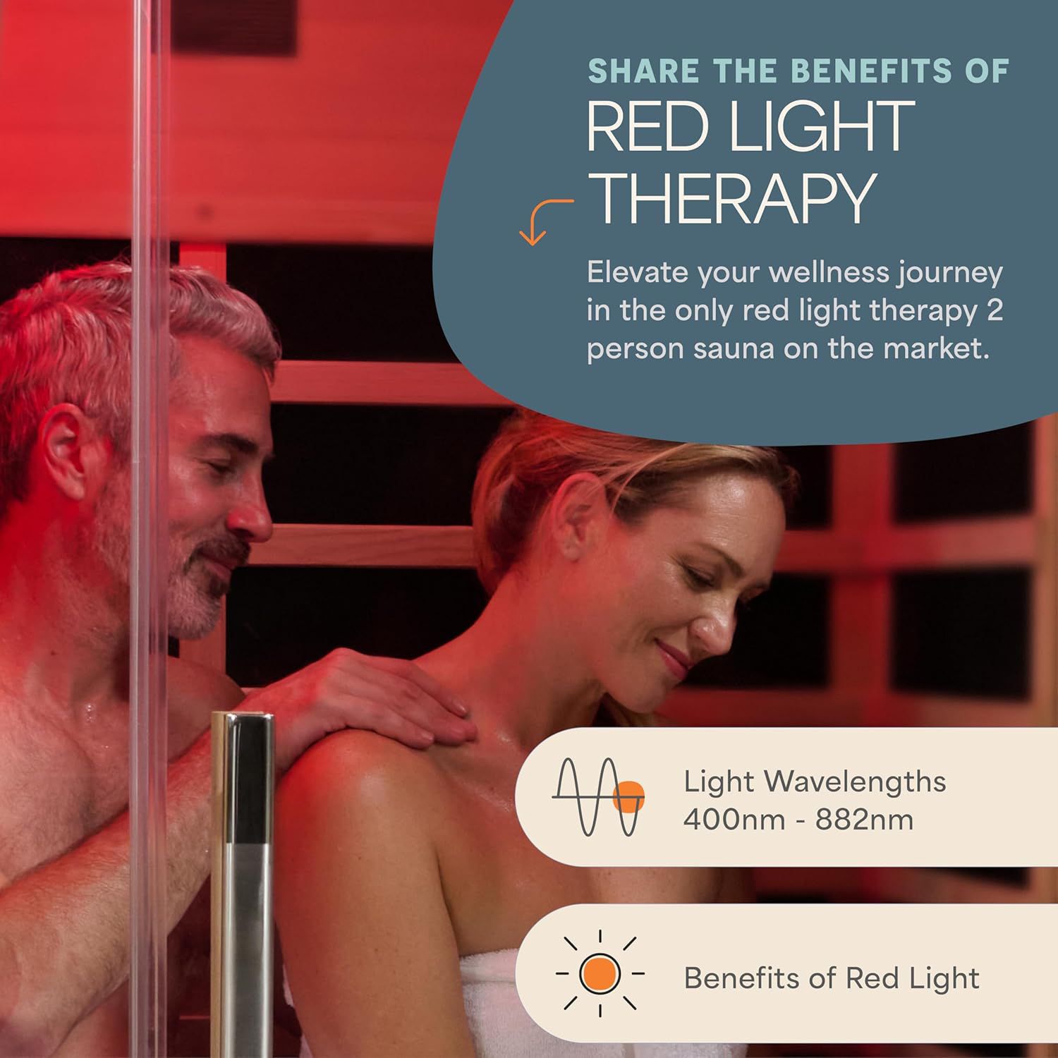 Lifepro Far Infrared RejuvaCure Duet 2-Person Sauna product image