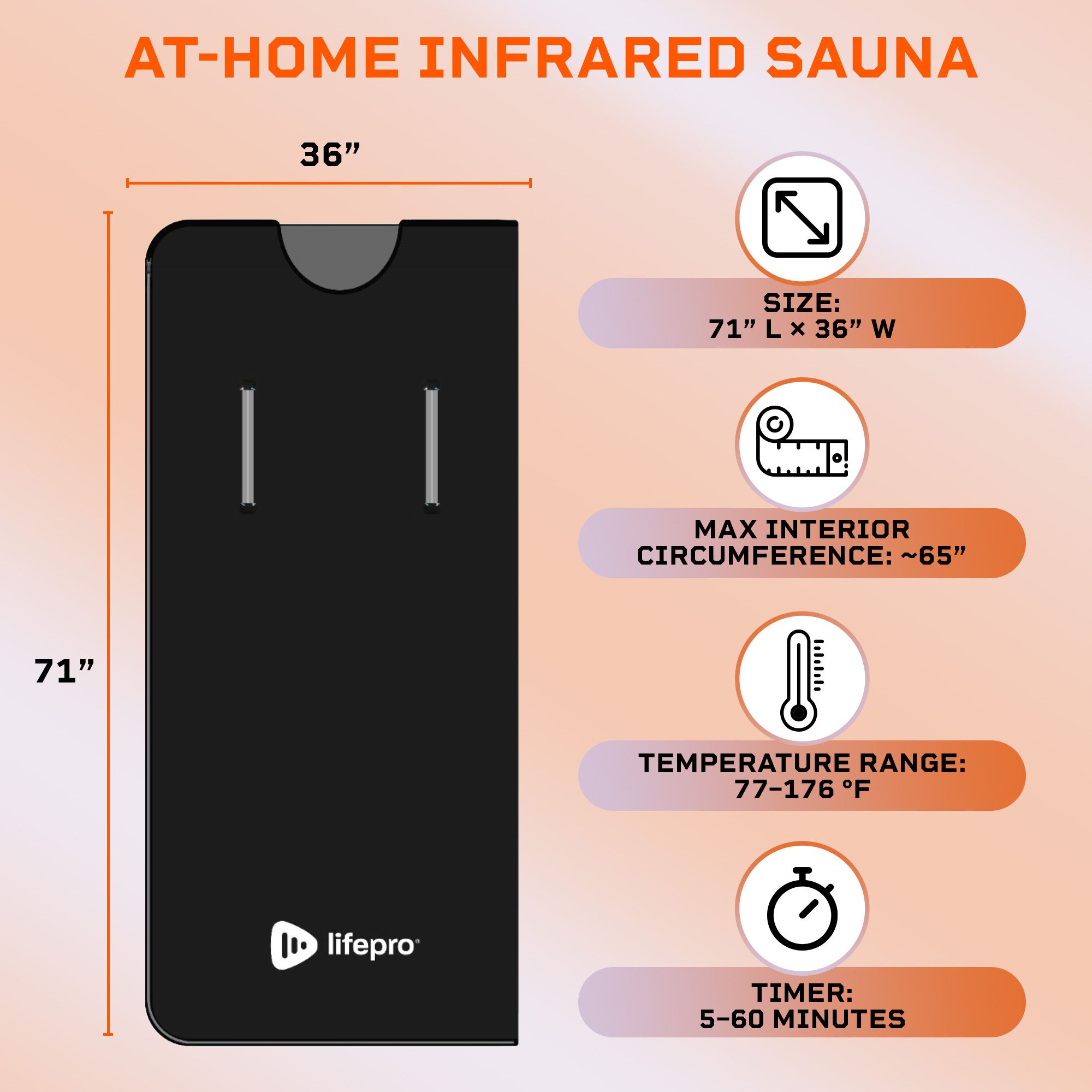 Lifepro Rejuvawrap X Infrared Sauna Blanket product image