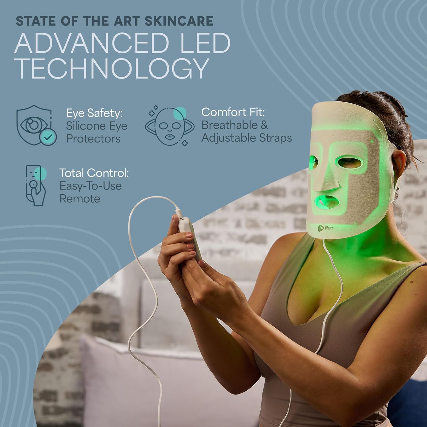 Lifepro RevitaGlow Red Light Face Mask product image