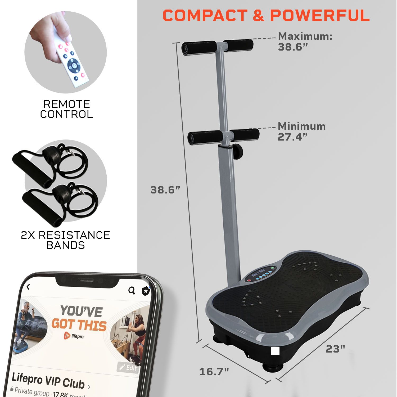 Lifepro TrimLite Vibration Plate product image