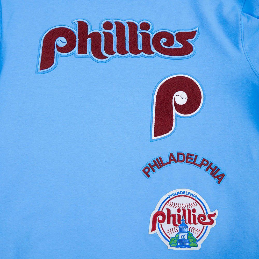 Pro Standard Men's Philadelphia Phillies Blue Retro Double Knit T-Shirt product image