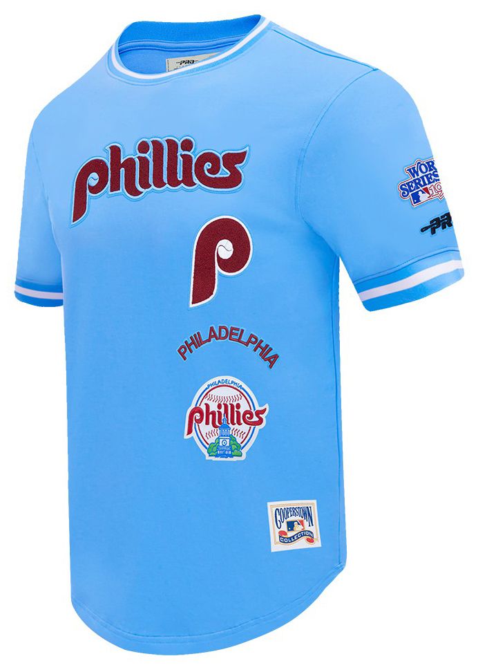 Pro Standard Men's Philadelphia Phillies Blue Retro Double Knit T-Shirt product image