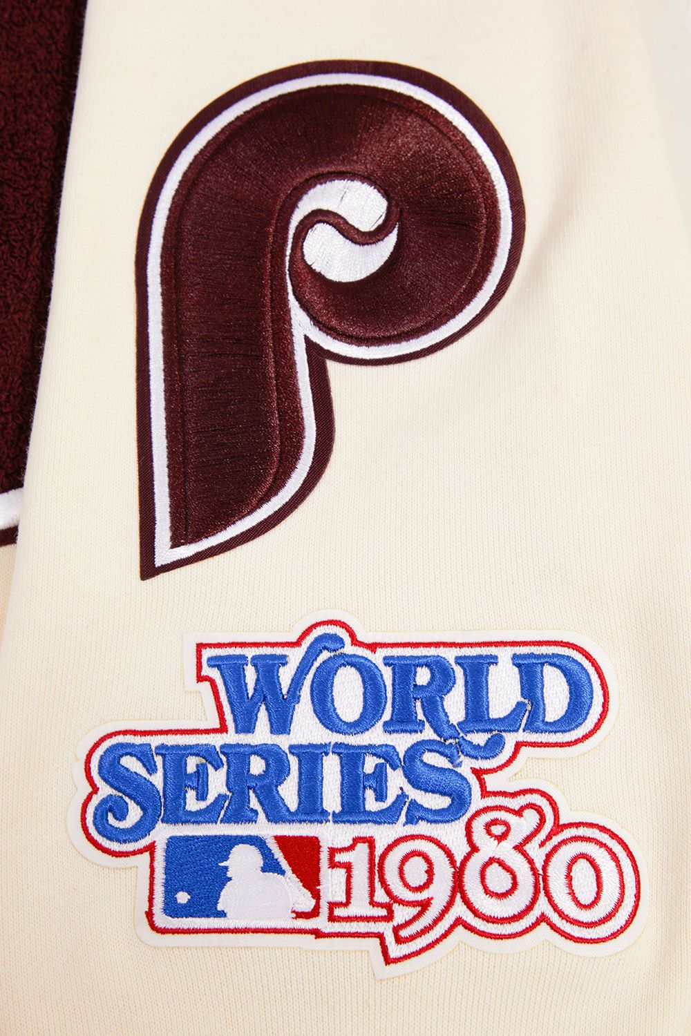 Pro Standard Men's Philadelphia Phillies Cream Classic Retro Pullover Hoodie product image