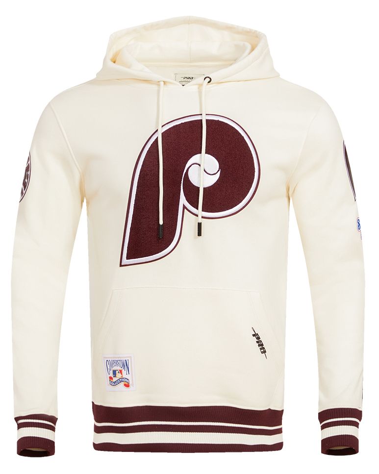 Pro Standard Men's Philadelphia Phillies Cream Classic Retro Pullover Hoodie product image