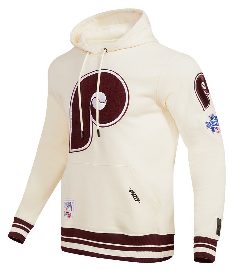 Pro Standard Men's Philadelphia Phillies Cream Classic Retro Pullover Hoodie product image
