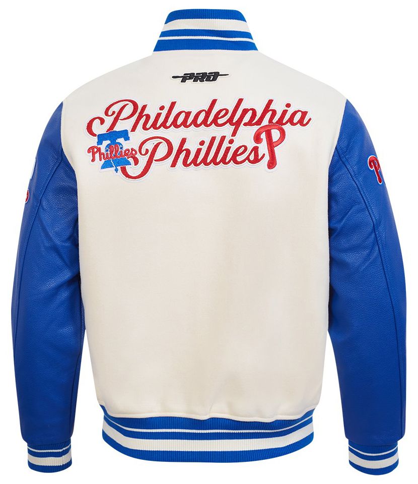 Pro Standard Men's Philadelphia Phillies Cream Rib Wool Jacket product image