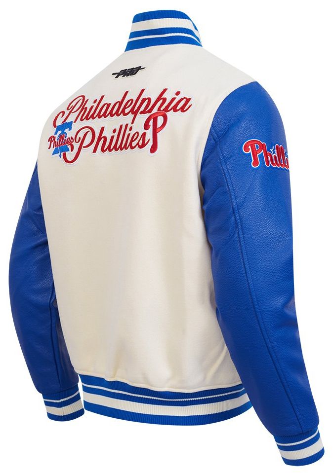 Pro Standard Men's Philadelphia Phillies Cream Rib Wool Jacket product image