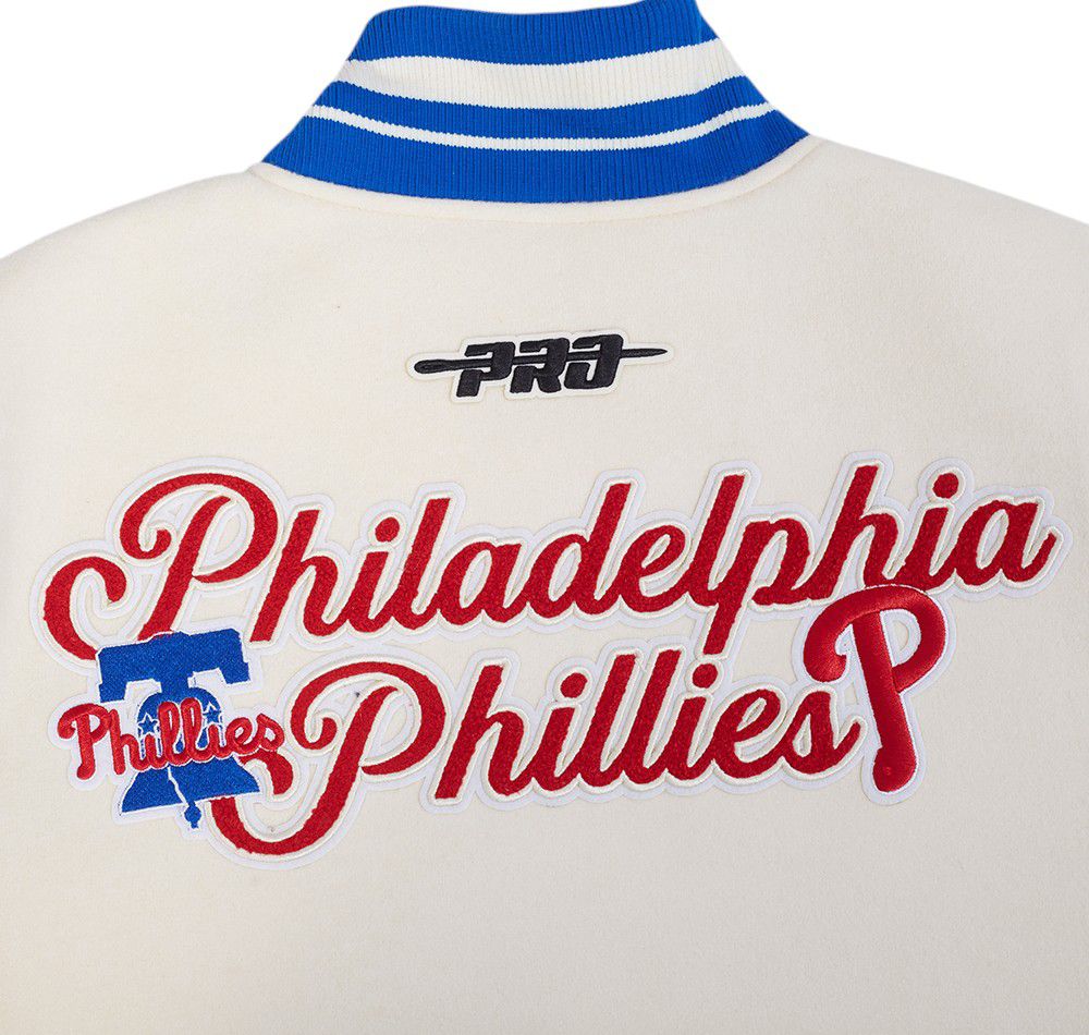 Pro Standard Men's Philadelphia Phillies Cream Rib Wool Jacket product image