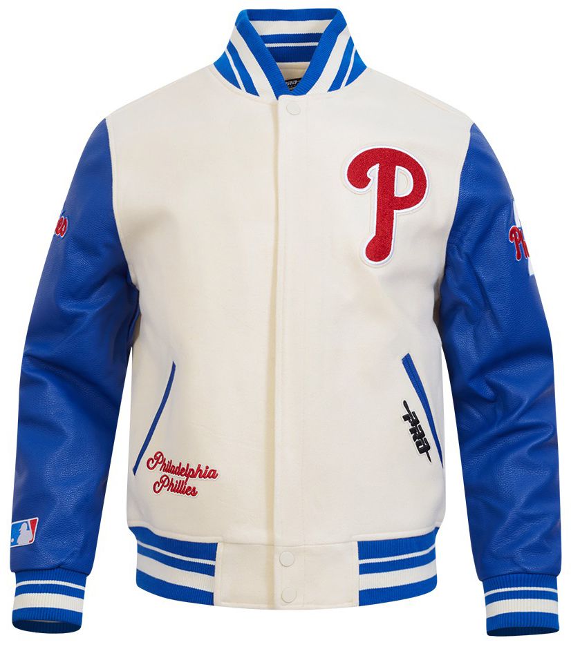 Pro Standard Men's Philadelphia Phillies Cream Rib Wool Jacket product image