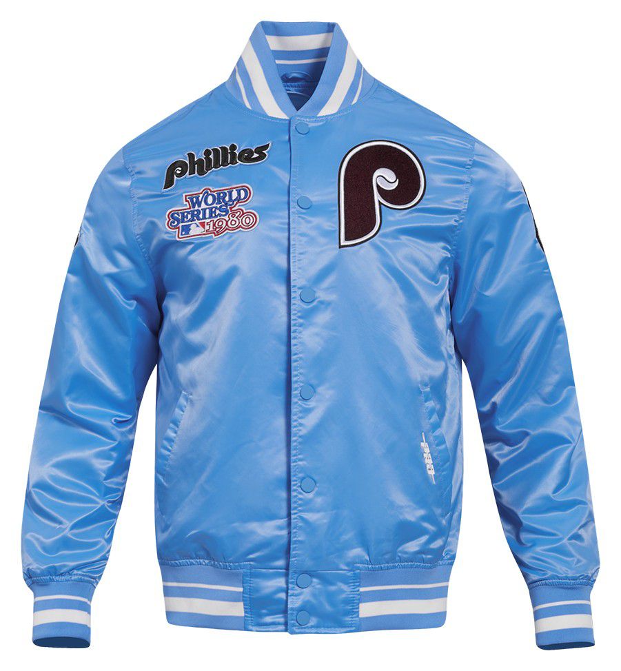 Pro Standard Men's Philadelphia Phillies Retro Rib Satin Jacket product image