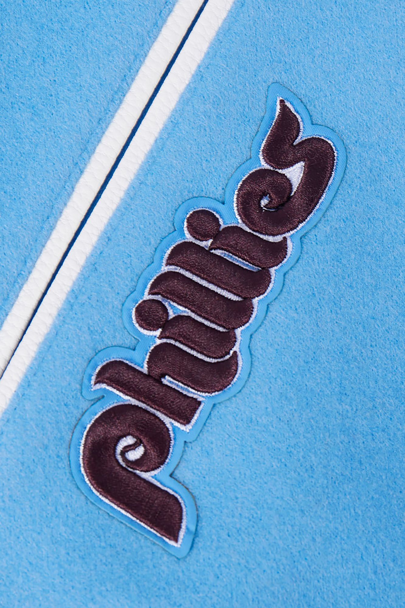 Pro Standard Men's Philadelphia Phillies Blue Rib Wool Varsity Jacket product image