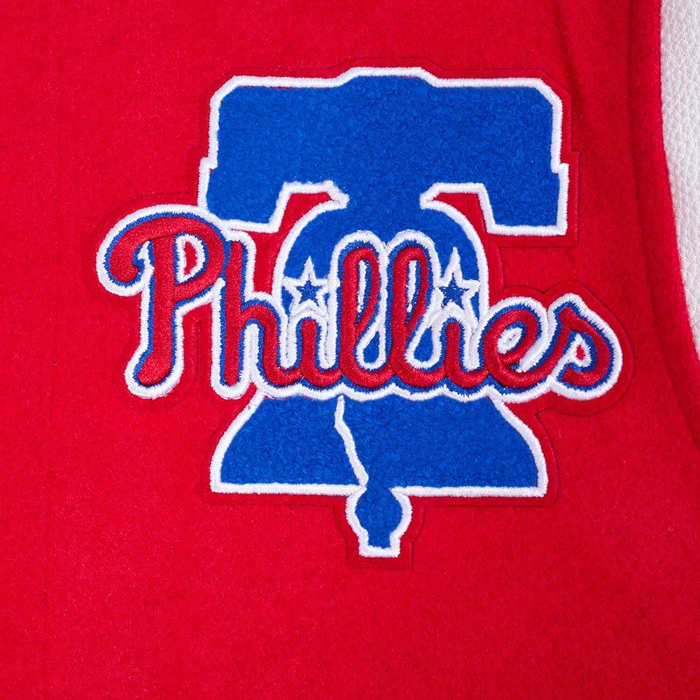 Pro Standard Youth Philadelphia Phillies Red Script Varsity Jacket product image