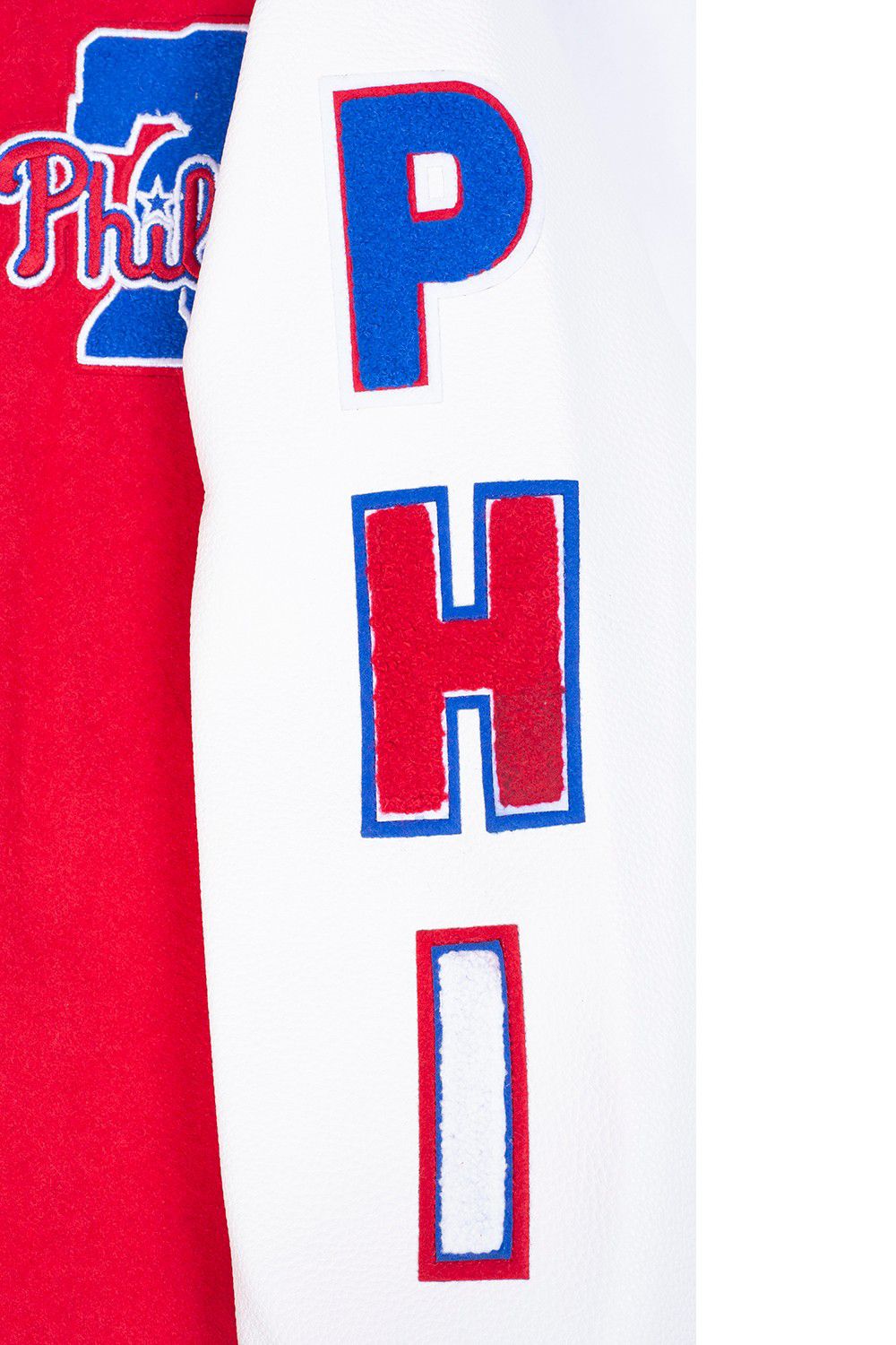 Pro Standard Youth Philadelphia Phillies Red Script Varsity Jacket product image