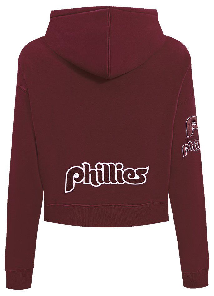 Pro Standard Women's Philadelphia Phillies Red Classic Cropped Pullover Hoodie product image