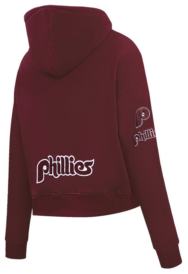 Pro Standard Women's Philadelphia Phillies Red Classic Cropped Pullover Hoodie product image