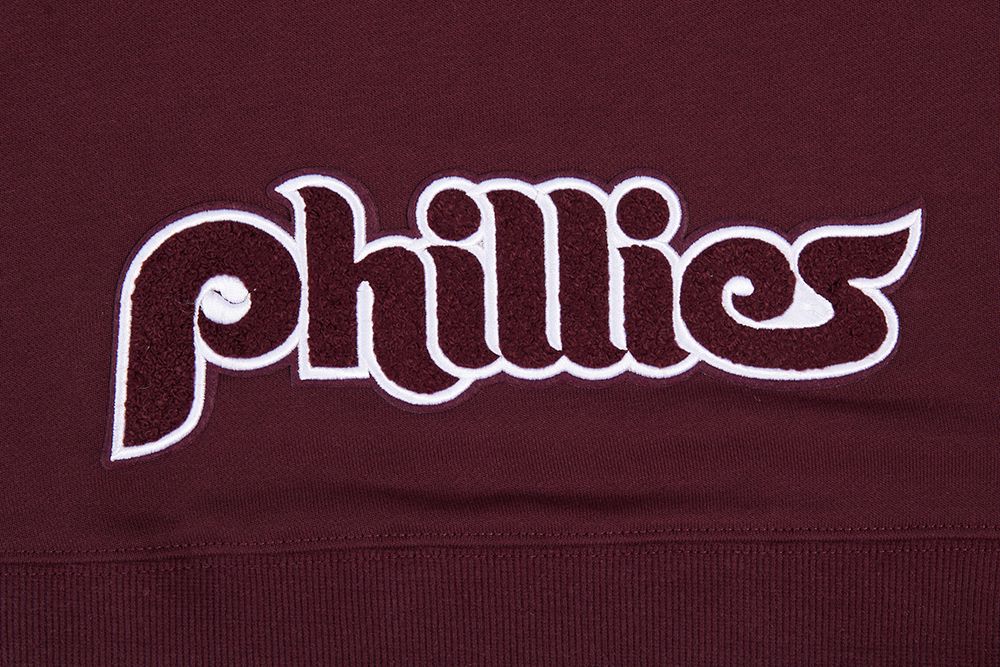 Pro Standard Women's Philadelphia Phillies Red Classic Cropped Pullover Hoodie product image