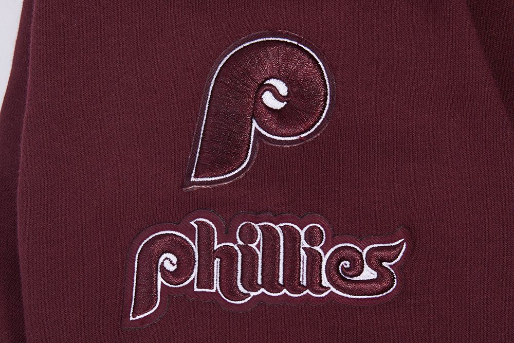 Pro Standard Women's Philadelphia Phillies Red Classic Cropped Pullover Hoodie product image