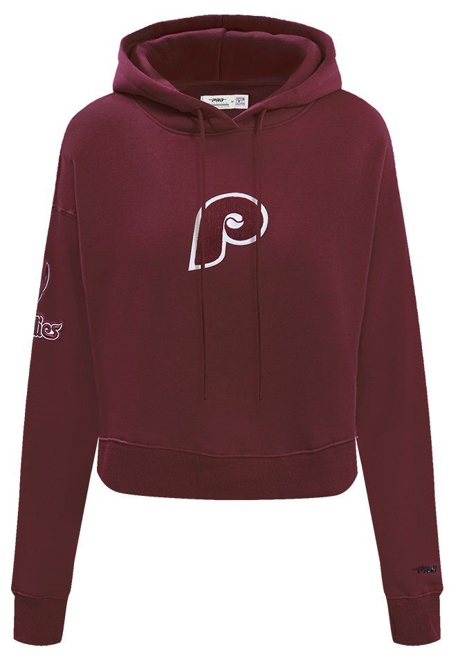 Pro Standard Women's Philadelphia Phillies Red Classic Cropped Pullover Hoodie product image