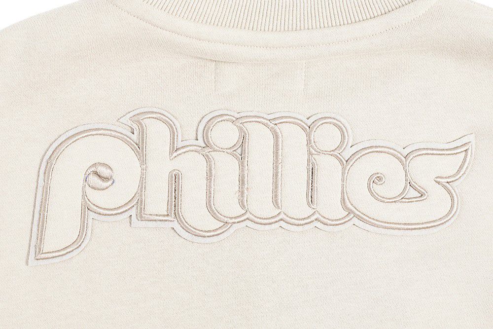Pro Standard Women's Philadelphia Phillies Cream Classic Crewneck Sweatshirt product image