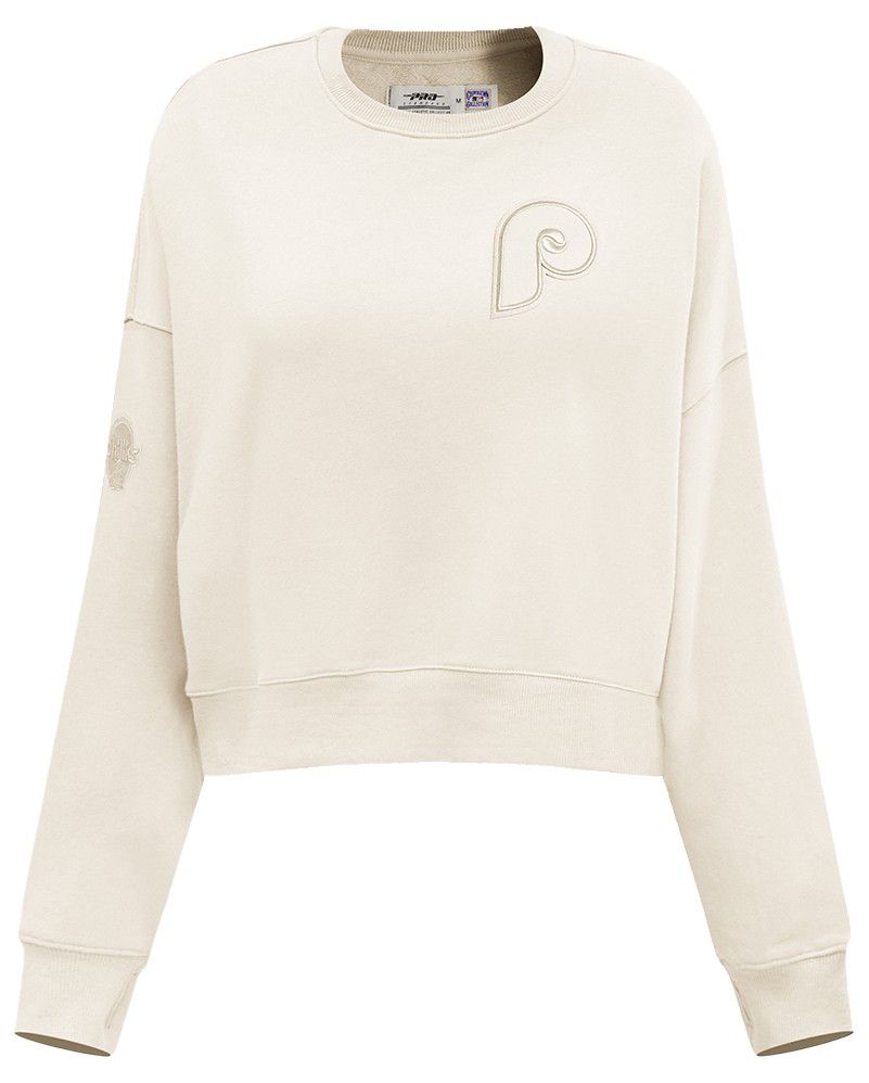 Pro Standard Women's Philadelphia Phillies Cream Classic Crewneck Sweatshirt product image