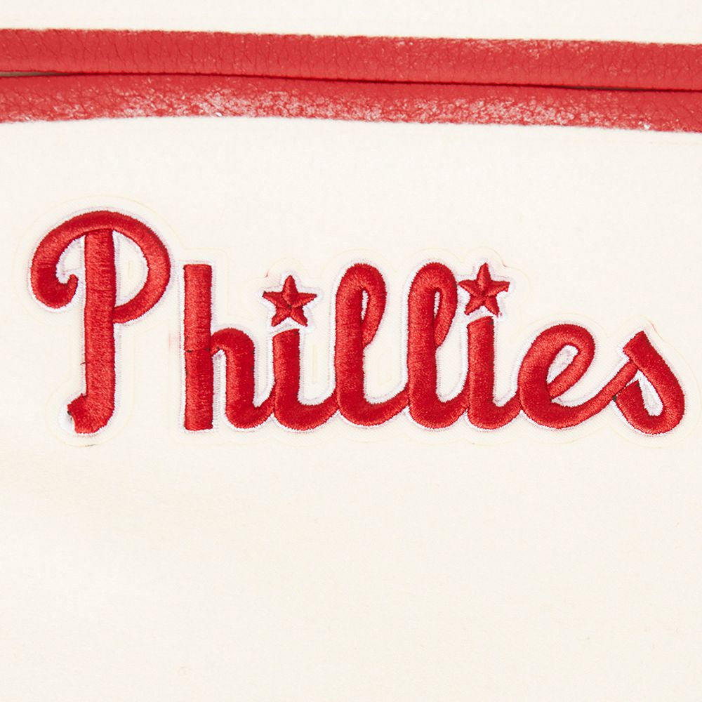 Pro Standard Women's Philadelphia Phillies Cream Classic Varsity Jacket product image