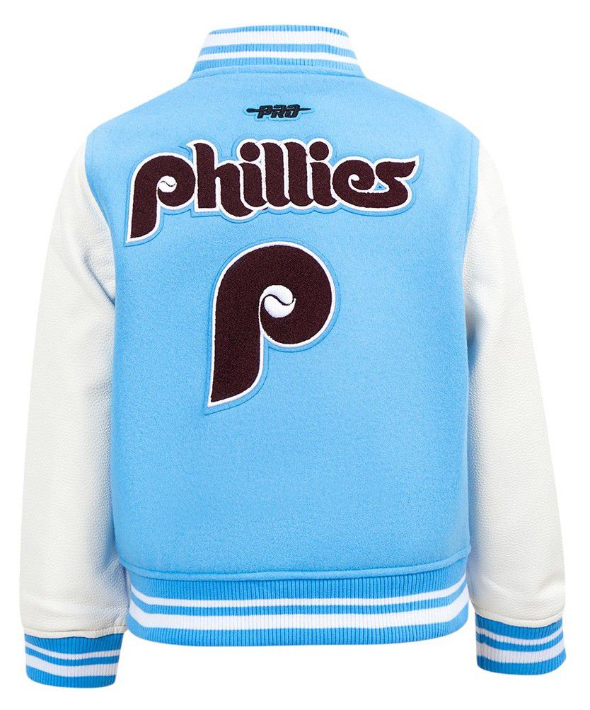 Pro Standard Boys' Philadelphia Phillies Blue Classic Satin Jacket product image