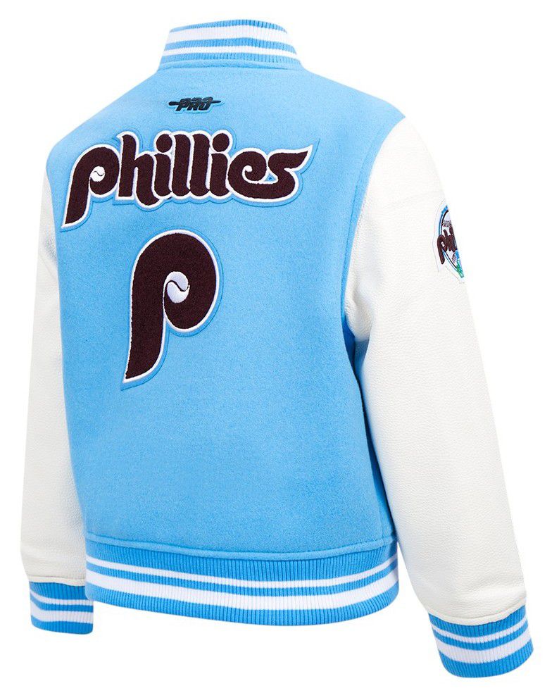 Pro Standard Boys' Philadelphia Phillies Blue Classic Satin Jacket product image